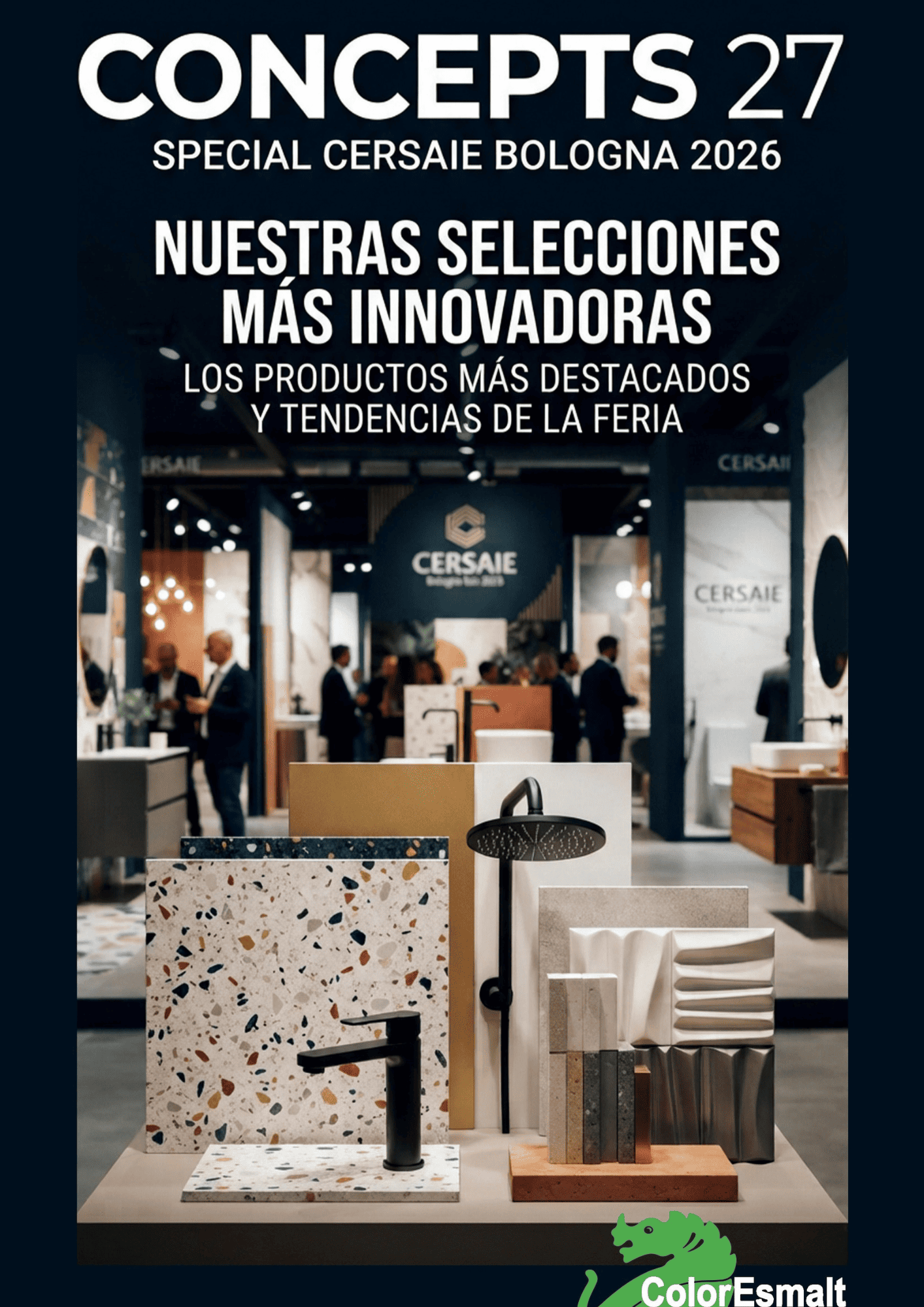 Portada del informe Concepts 2027 sobre tendencias cerámicas de Cersaie 2026